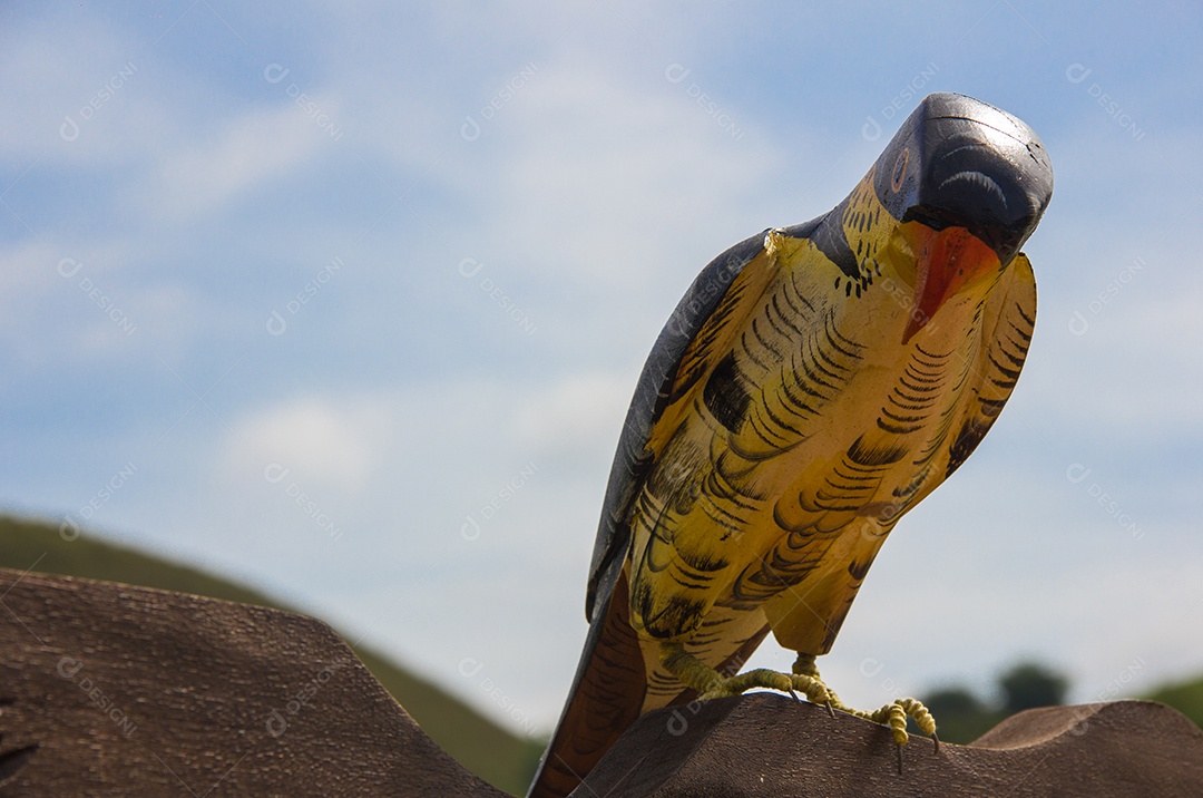 passarinho de madeira para decoração