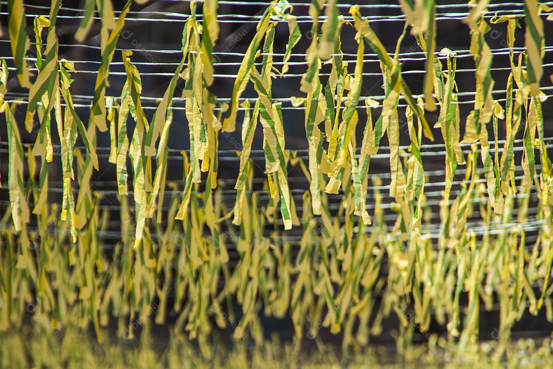 Decoração típica brasileira para a copa do mundo de futebol