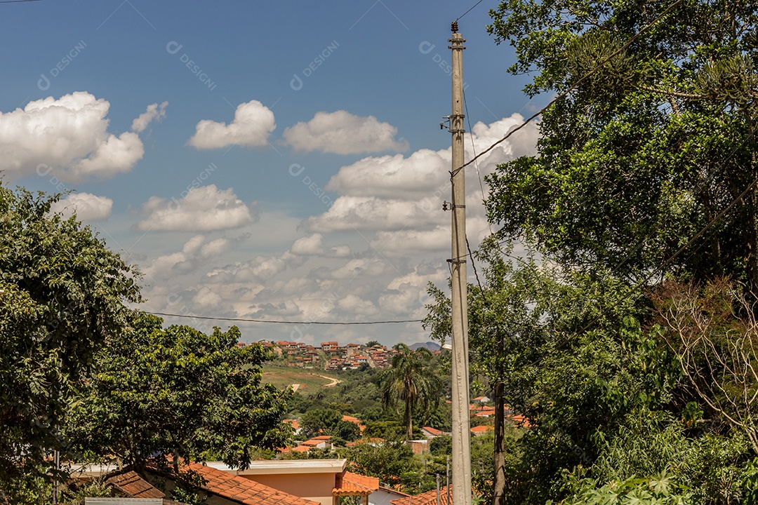 Detalhes da cidade de Tiradentes no Brasil