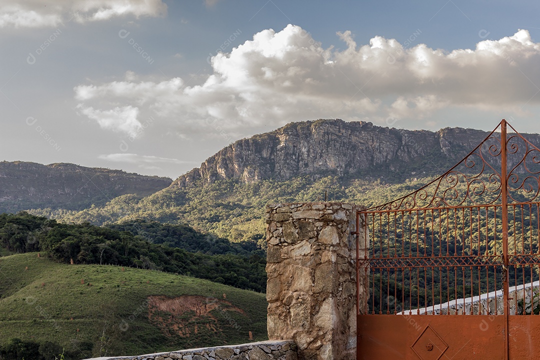 Detalhes da cidade de Tiradentes no Brasil