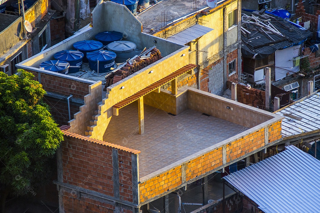 Detalhes da favela do Cantagalo