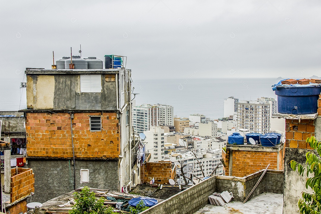 Detalhes da favela do Cantagalo