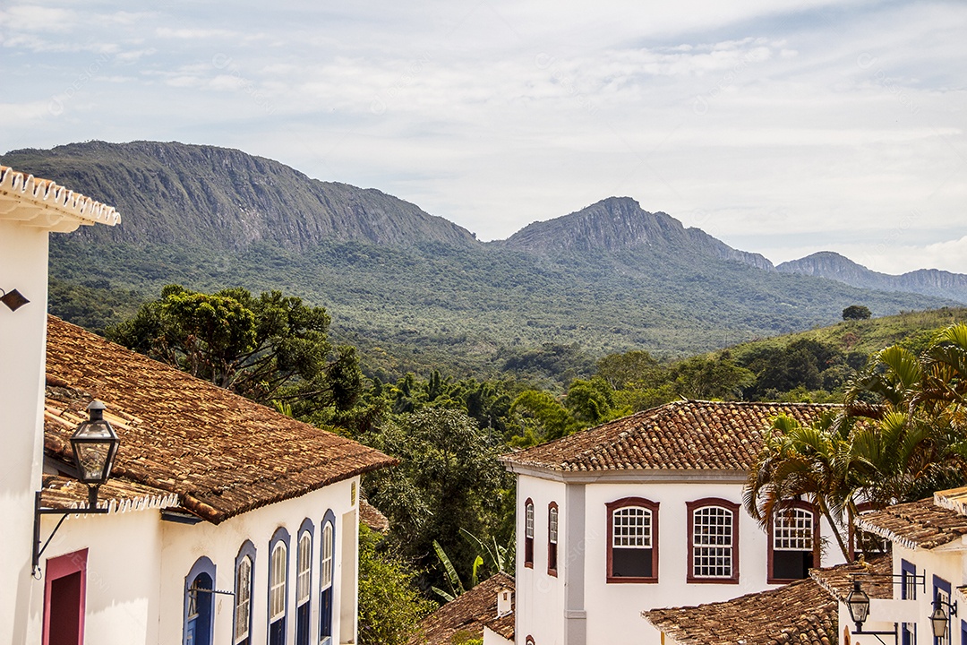 Detalhes da cidade de Tiradentes no Brasil