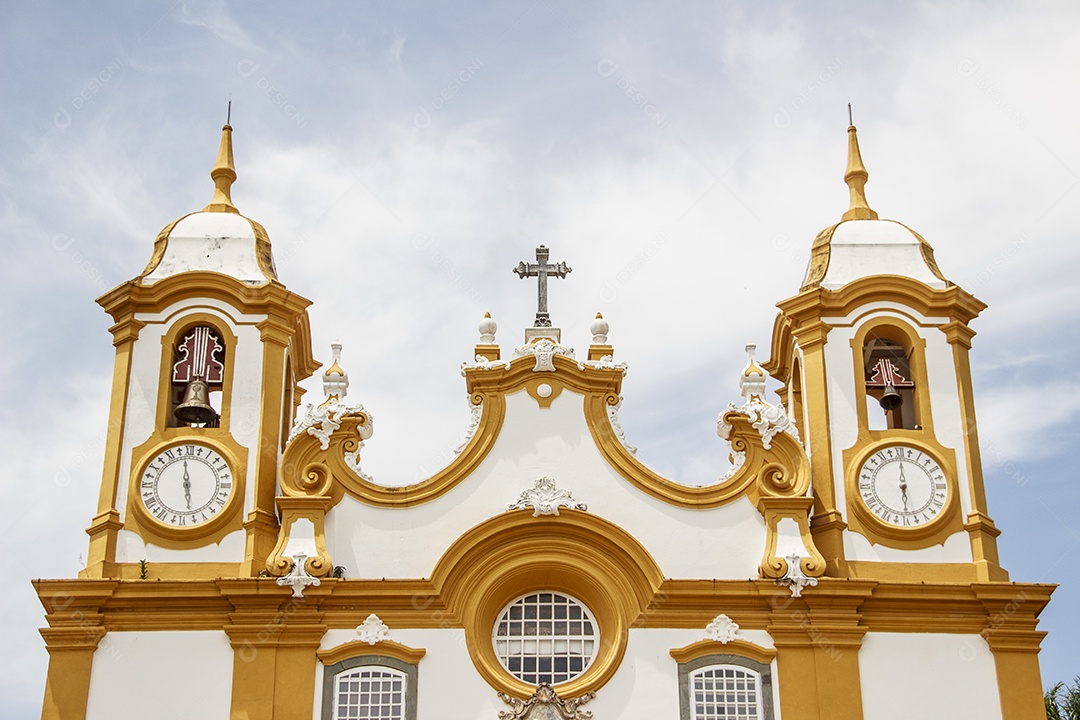 Detalhes da cidade de Tiradentes no Brasil