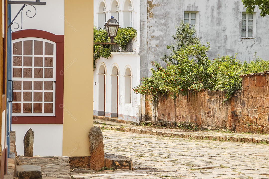 Detalhes da cidade de Tiradentes no Brasil