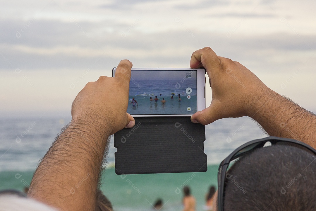 Festa de iemanjá em Copacabana.