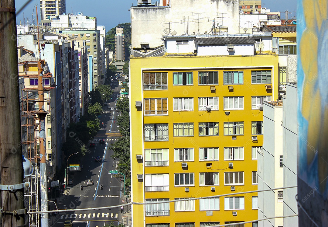Paisagem da favela do Cantagalo.