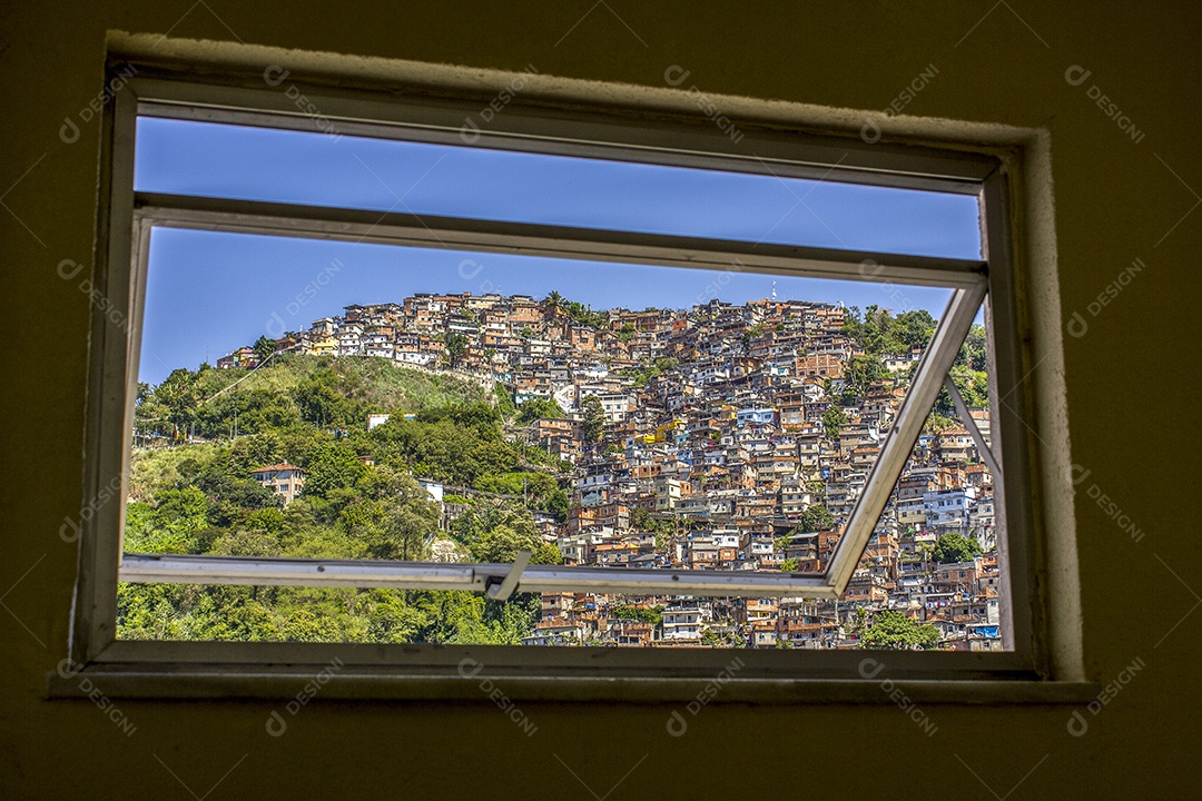 Detalhes do morro dos prazeres no Rio de Janeiro - Brasil.