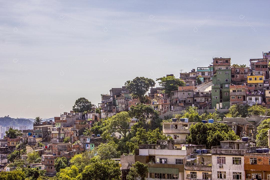 Detalhes do morro dos prazeres no Rio de Janeiro - Brasil.