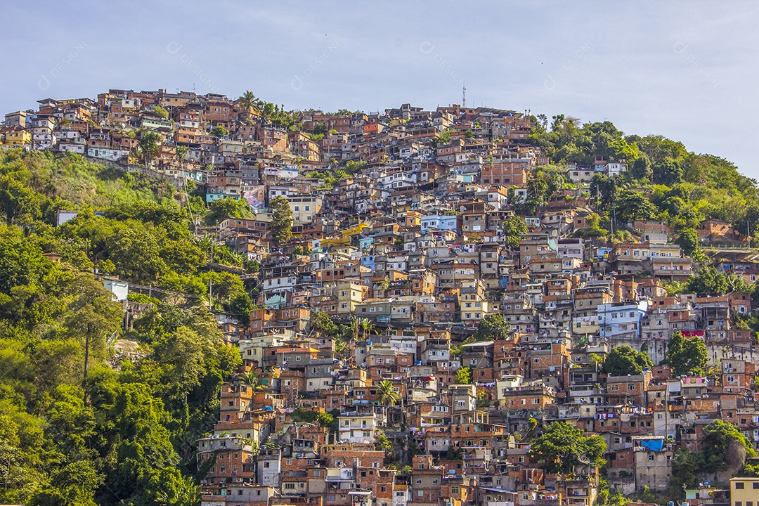 Detalhes do morro dos prazeres no Rio de Janeiro - Brasil.