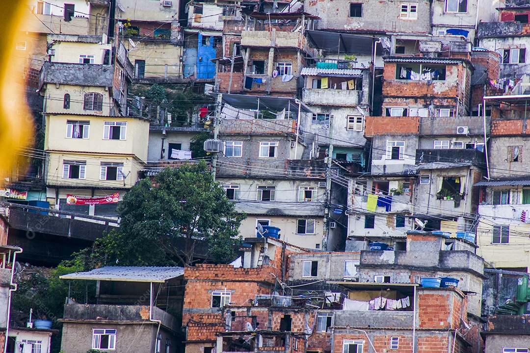 Detalhes do morro dos prazeres no Rio de Janeiro - Brasil.