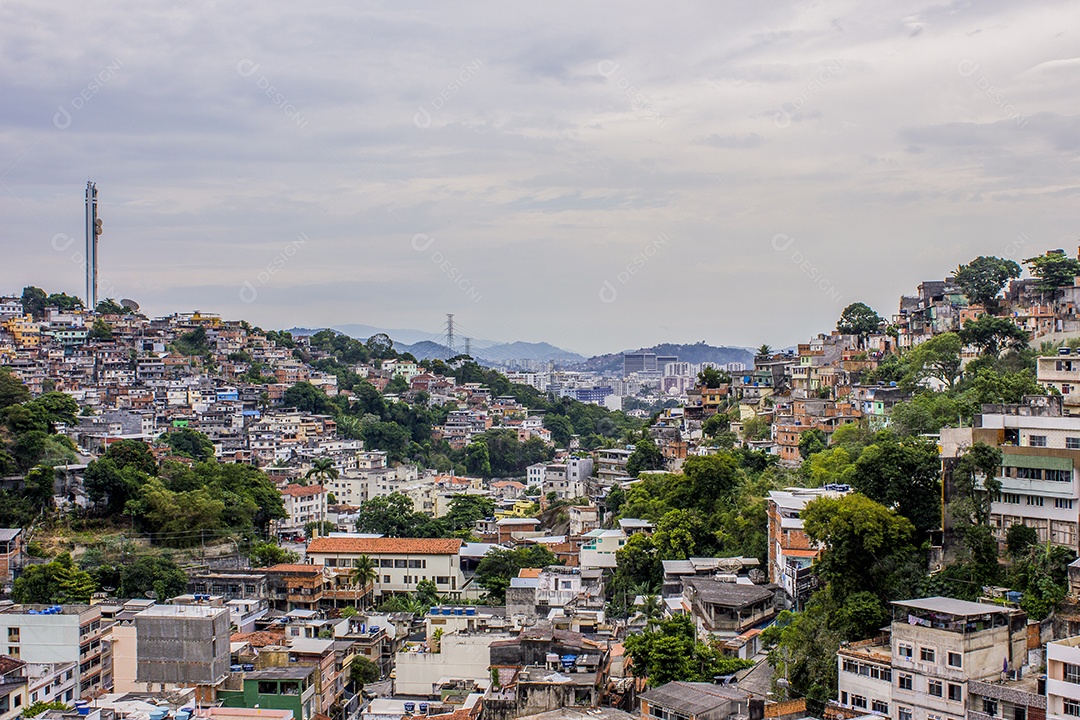 Detalhes do morro dos prazeres no Rio de Janeiro - Brasil.