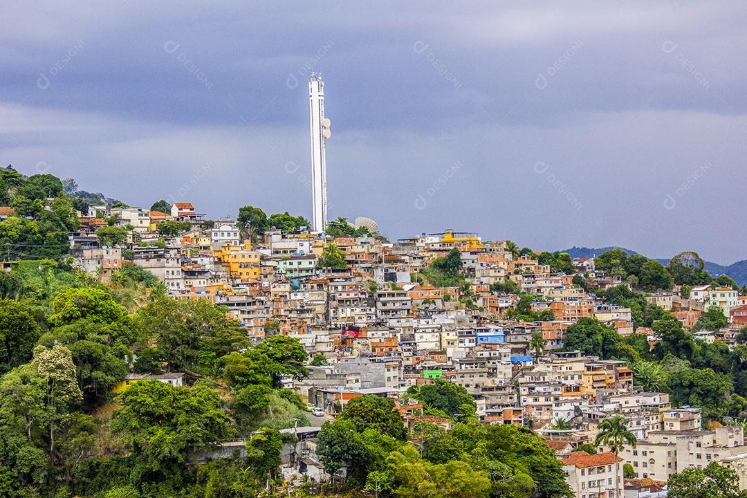 Detalhes do morro dos prazeres no Rio de Janeiro - Brasil.