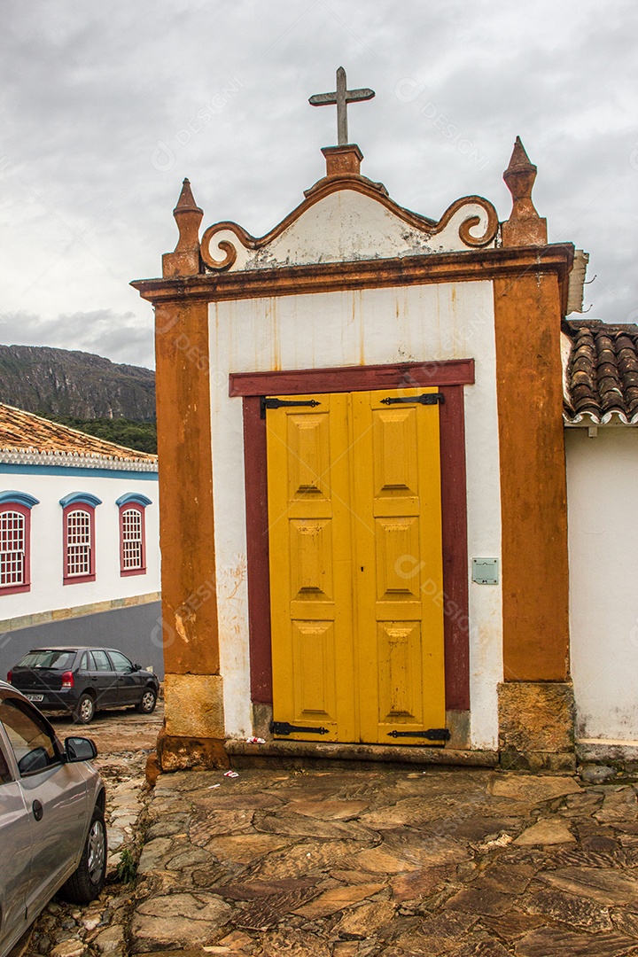 Detalhes da cidade de Tiradentes no Brasil.