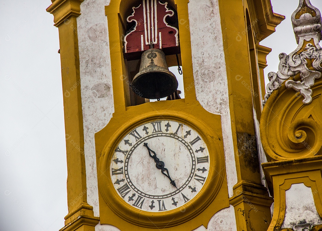 Detalhes da cidade de Tiradentes no Brasil.