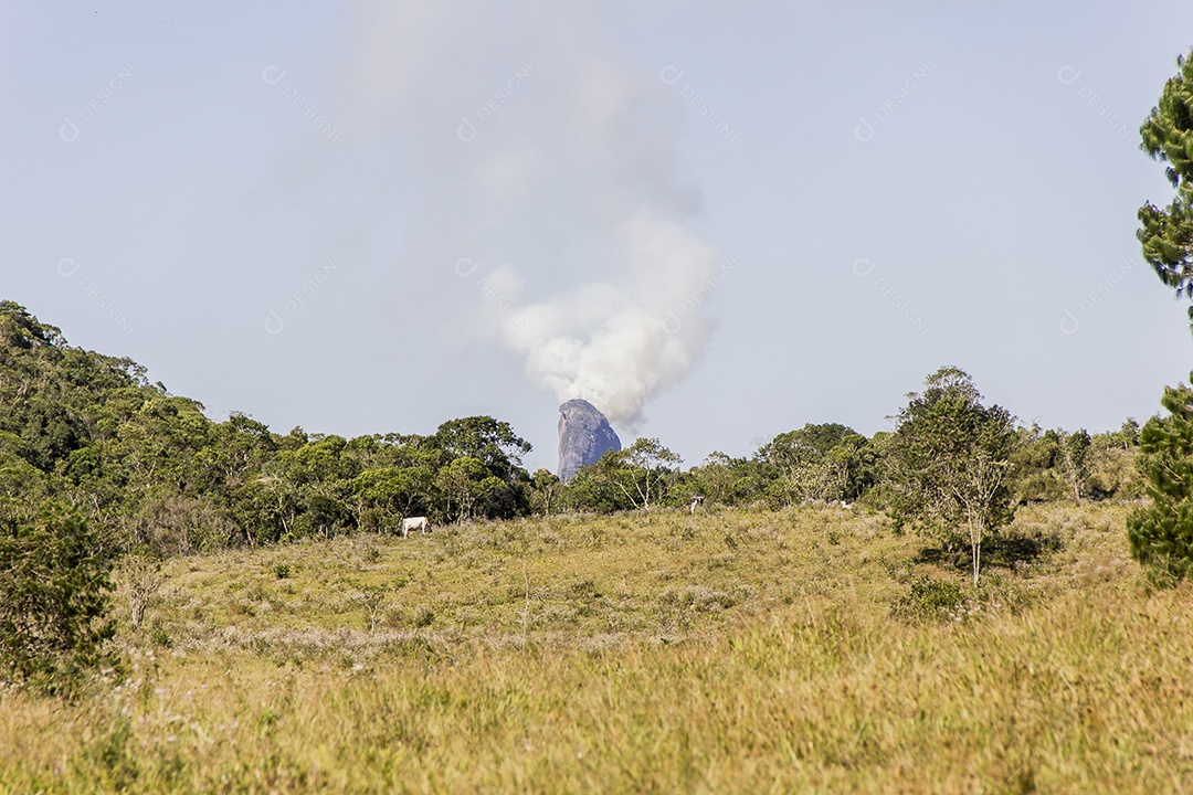 Paisagem vista da trilha da serra da Bocaina.