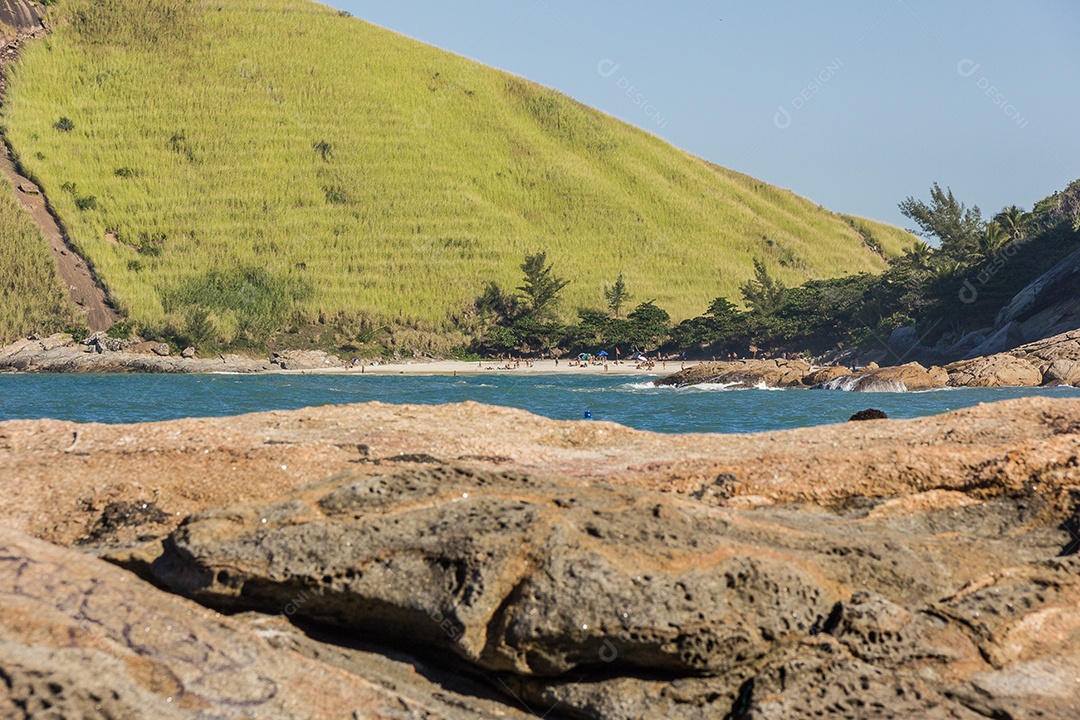 Trilha das praias selvagens no Rio de Janeiro.