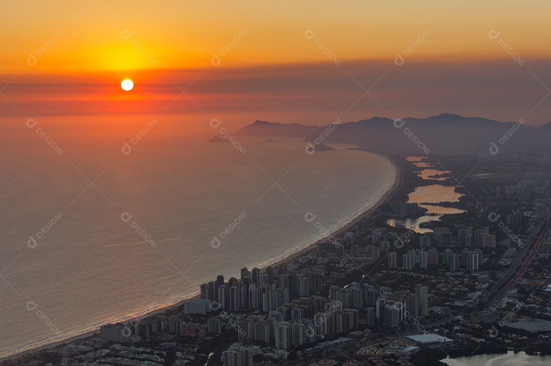 Trilha visual da pedra Gavea no Rio de Janeiro.