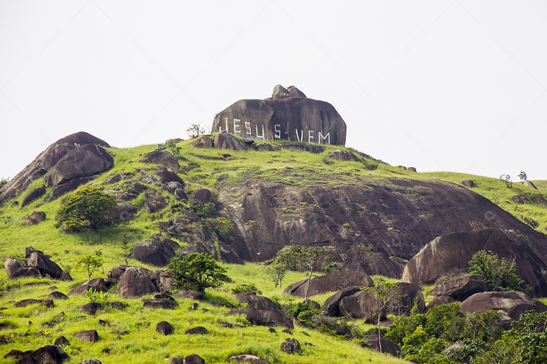 Trilha de pedra de ponto em Rio de Janeiro.