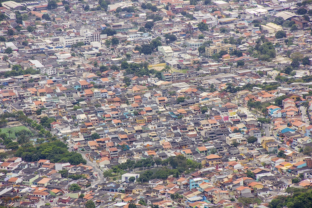 Trilha de pedra de ponto em Rio de Janeiro.
