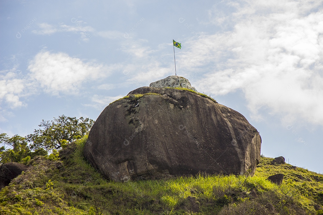 Trilha de pedra de ponto em Rio de Janeiro.