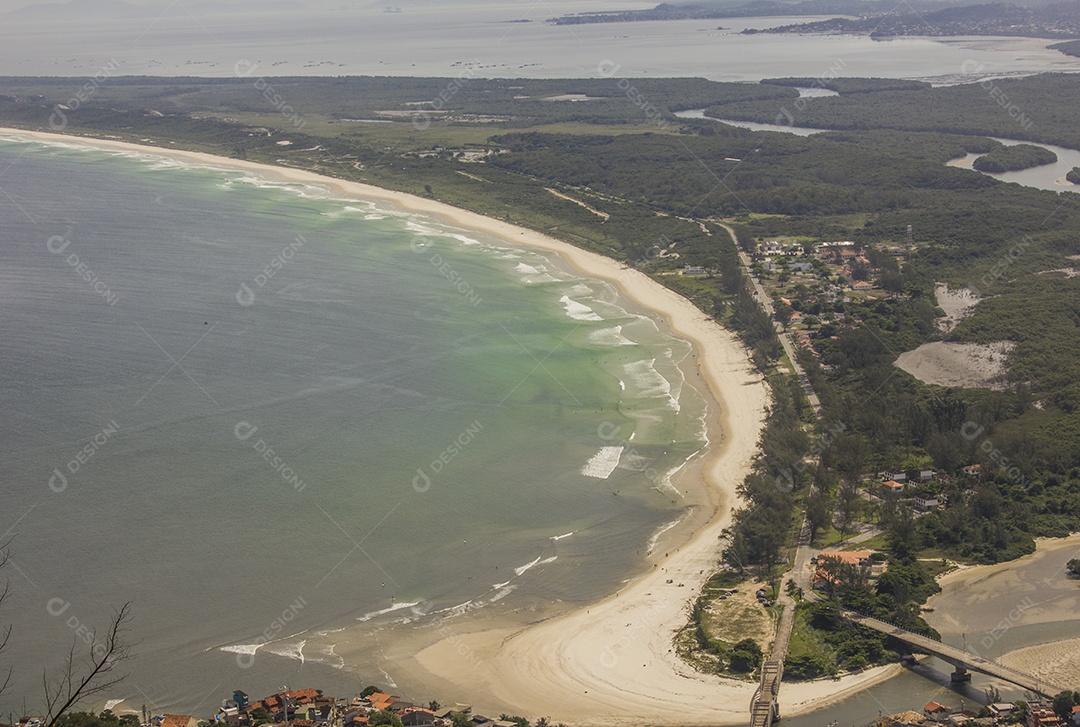 Trilha de pedra do telégrafo visual no Rio de Janeiro.