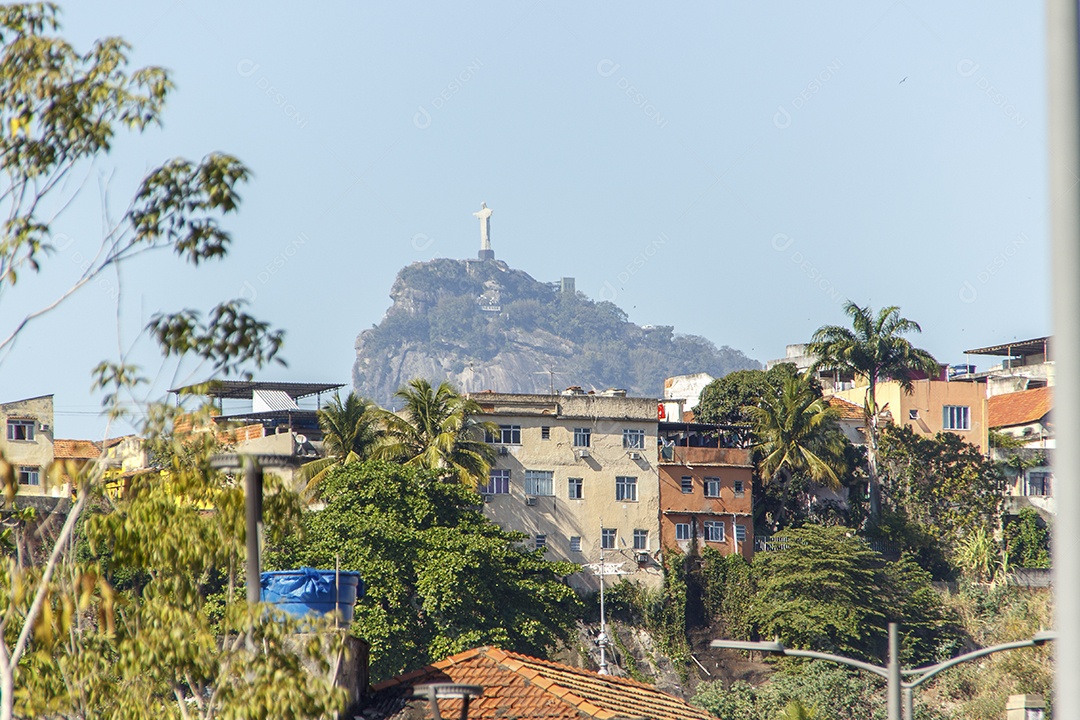 Paisagem da favela do Cantagalo.
