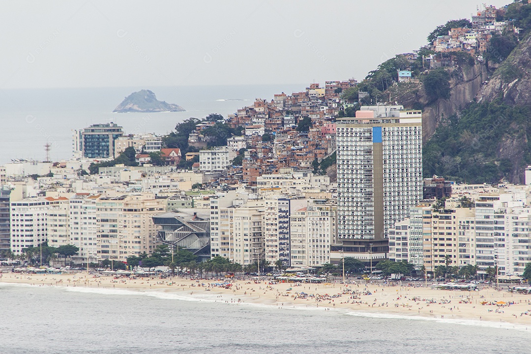 Bairro de Copacabana no Rio de Janeiro.