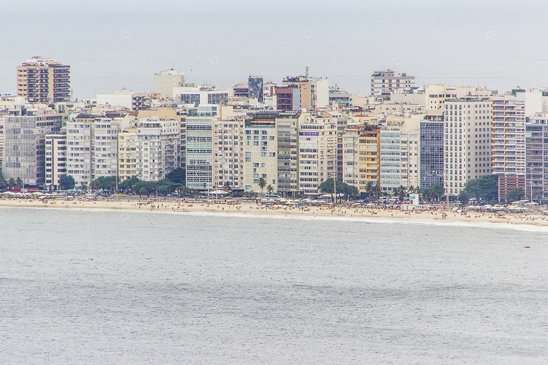 Bairro de Copacabana no Rio de Janeiro.