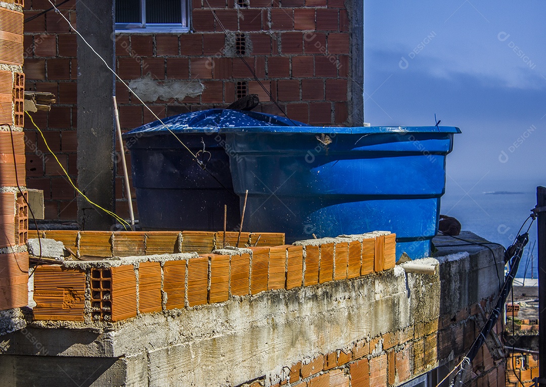 Pôr do sol no morro do Cantagalo.