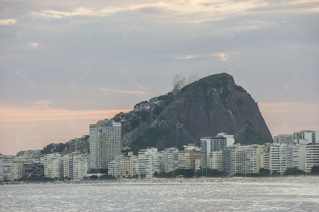 Bairro de Copacabana no Rio de Janeiro.