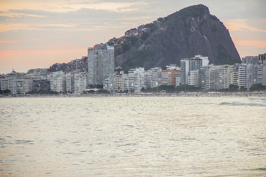Bairro de Copacabana no Rio de Janeiro.