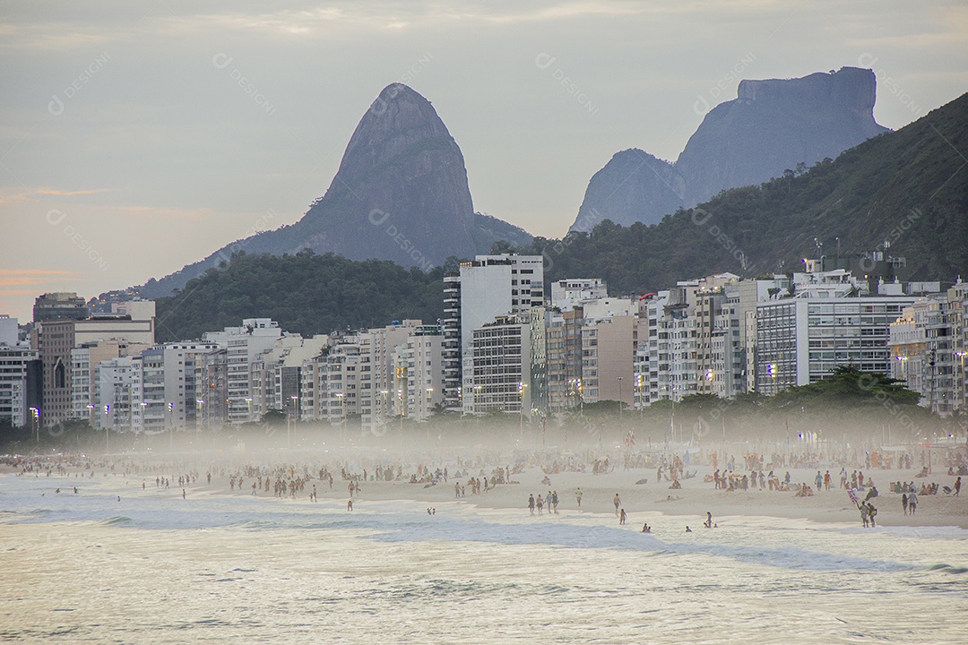 Bairro de Copacabana no Rio de Janeiro.