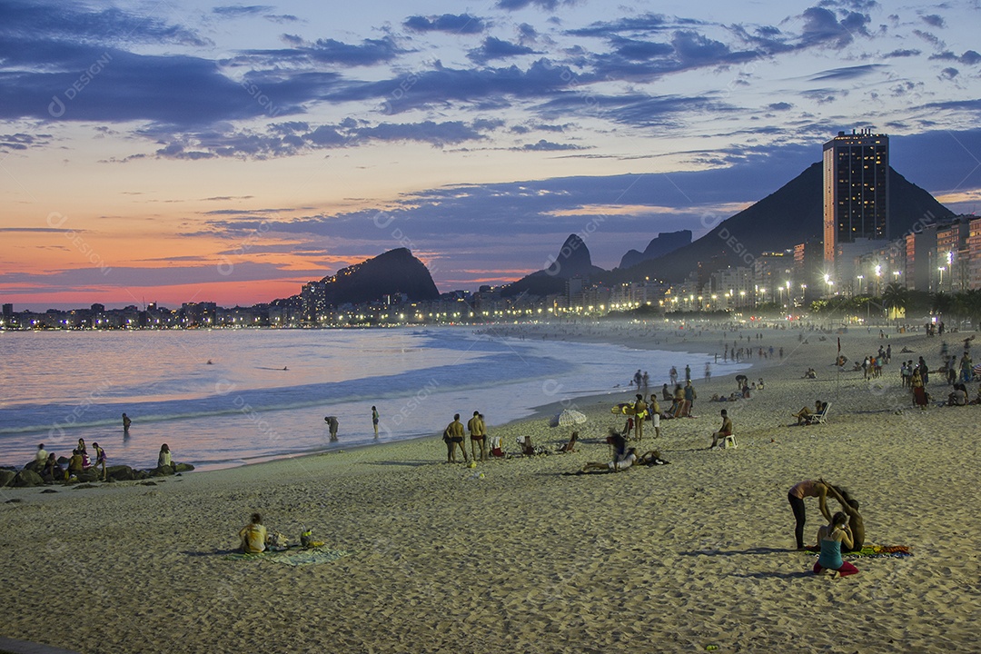 Bairro de Copacabana no Rio de Janeiro.