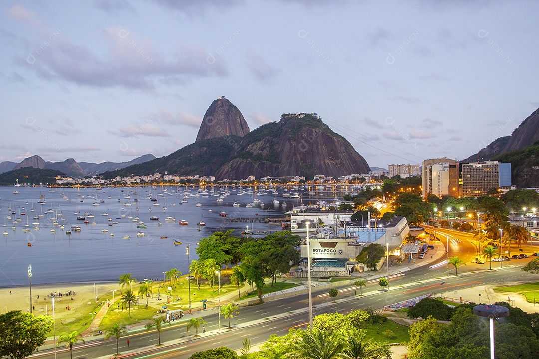 Enseada de Botafogo no Rio de Janeiro.