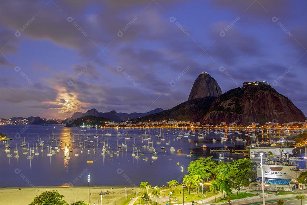 Enseada de Botafogo no Rio de Janeiro.