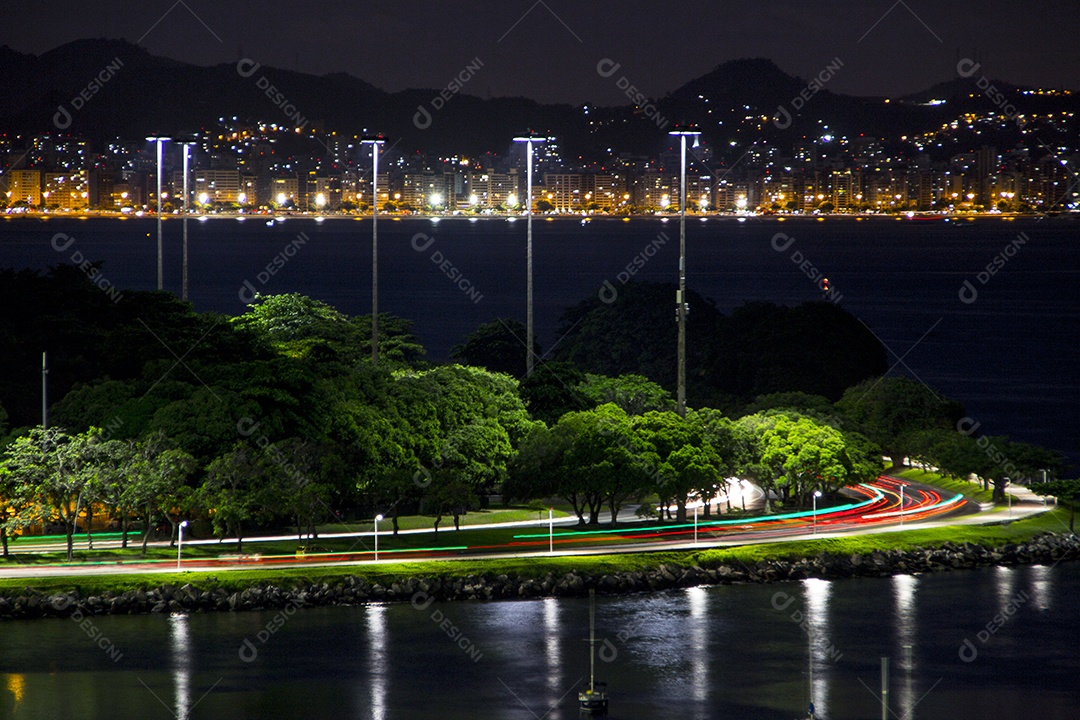 Enseada de Botafogo no Rio de Janeiro.