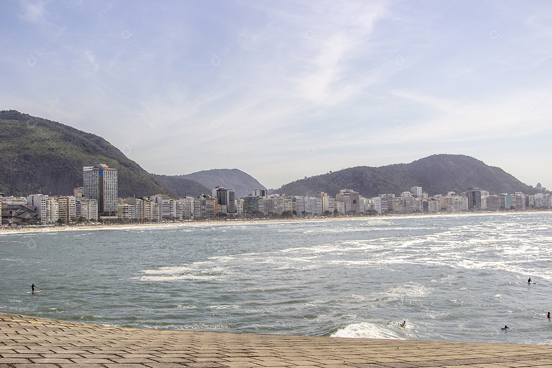 Bairro de Copacabana no Rio de Janeiro.