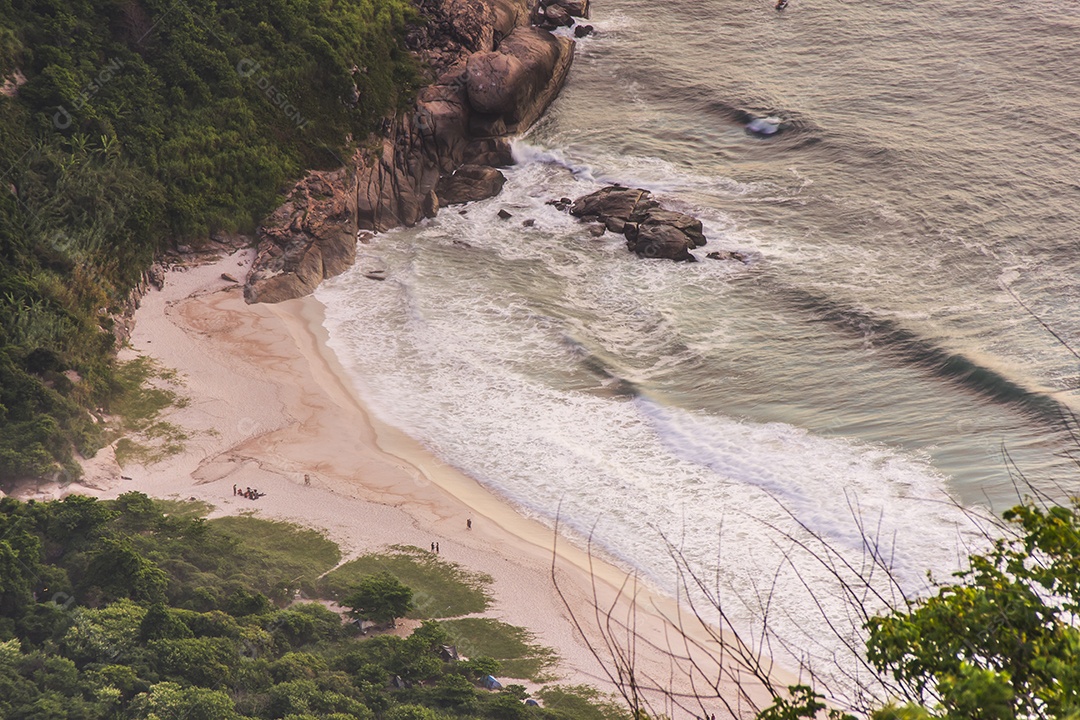 Praia da barra de Guaratiba no Rio de Janeiro.