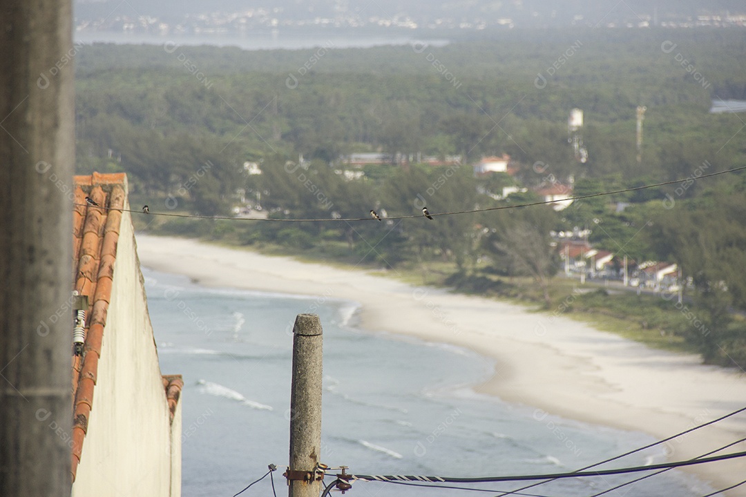 Praia da barra de Guaratiba no Rio de Janeiro.