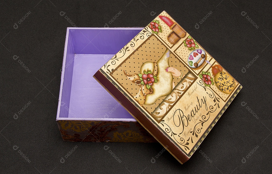 Objetos de decoração de natal.