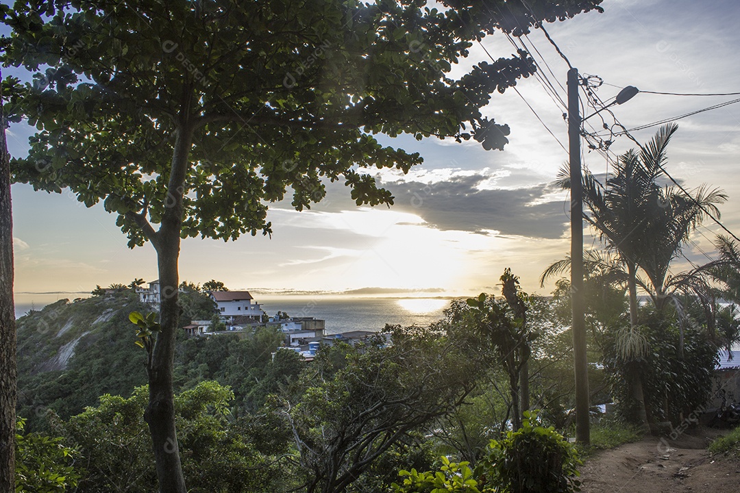 Praia da barra de Guaratiba no rio de janeiro.