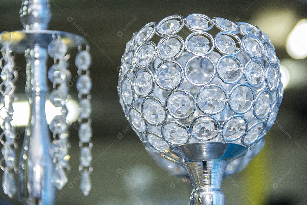 Bola de cristal para decoração.