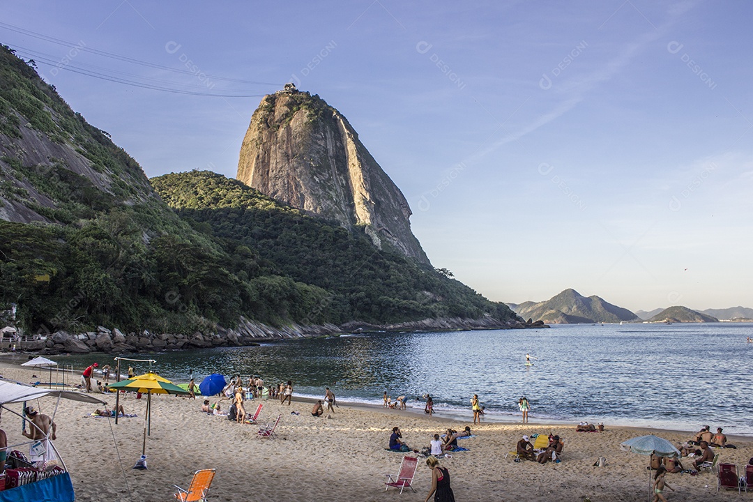 Praia no bairro no rio de janeiro.