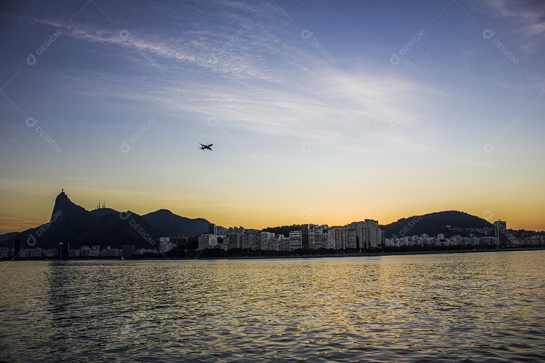 Paisagem do bairro no rio de janeiro.