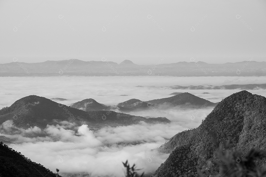 vista do mirante soberbo em Teresópolis no rio de janeiro brasil