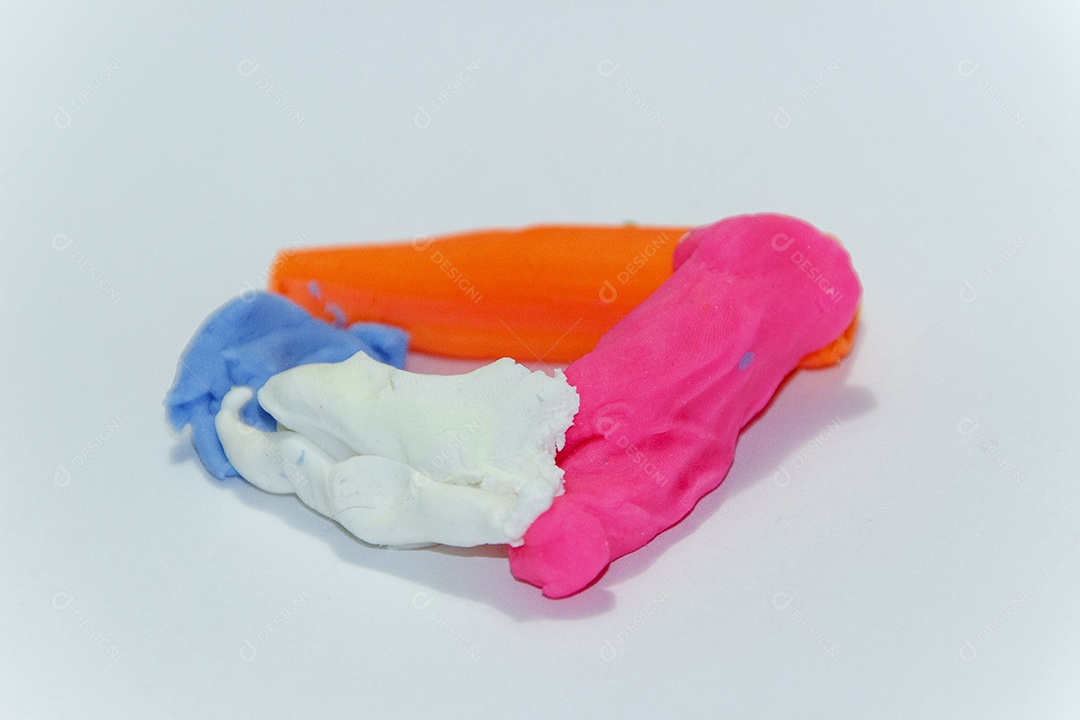 massinha de modelar colorida