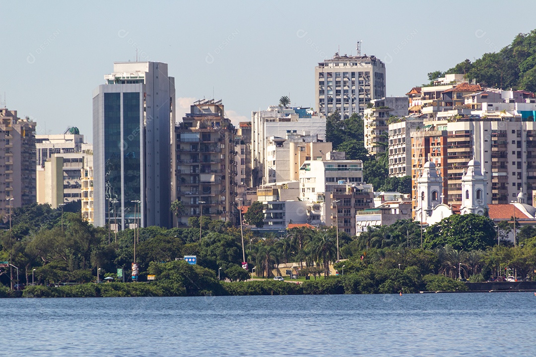 Lagoa Rodrigo de Freitas no Rio de Janeiro Brasil