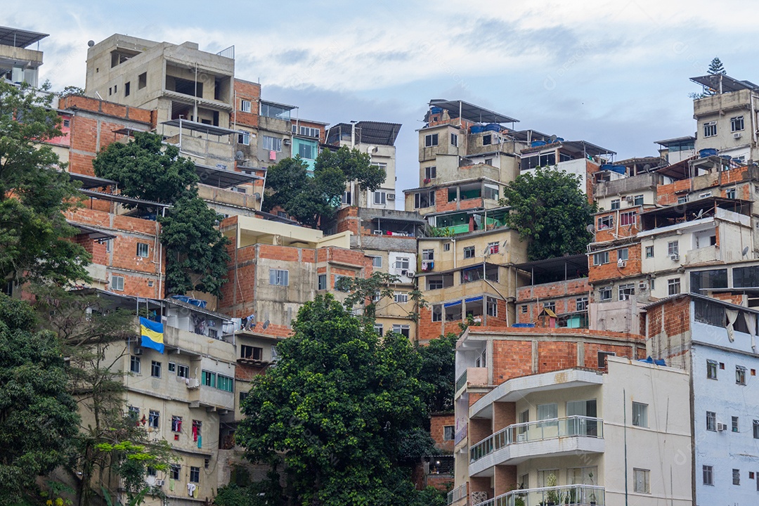 favela tabajara no bairro de Copacabana no Rio de Janeiro.