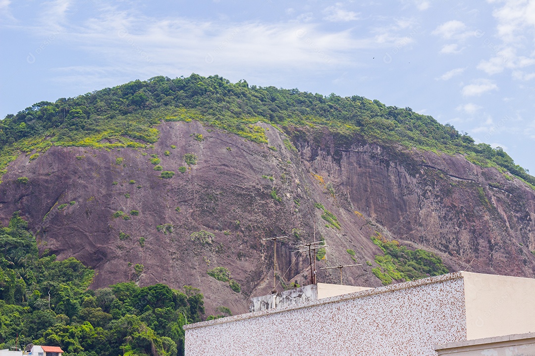 vista do morro são joão no bairro de Copacabana, Rio de Janeiro.